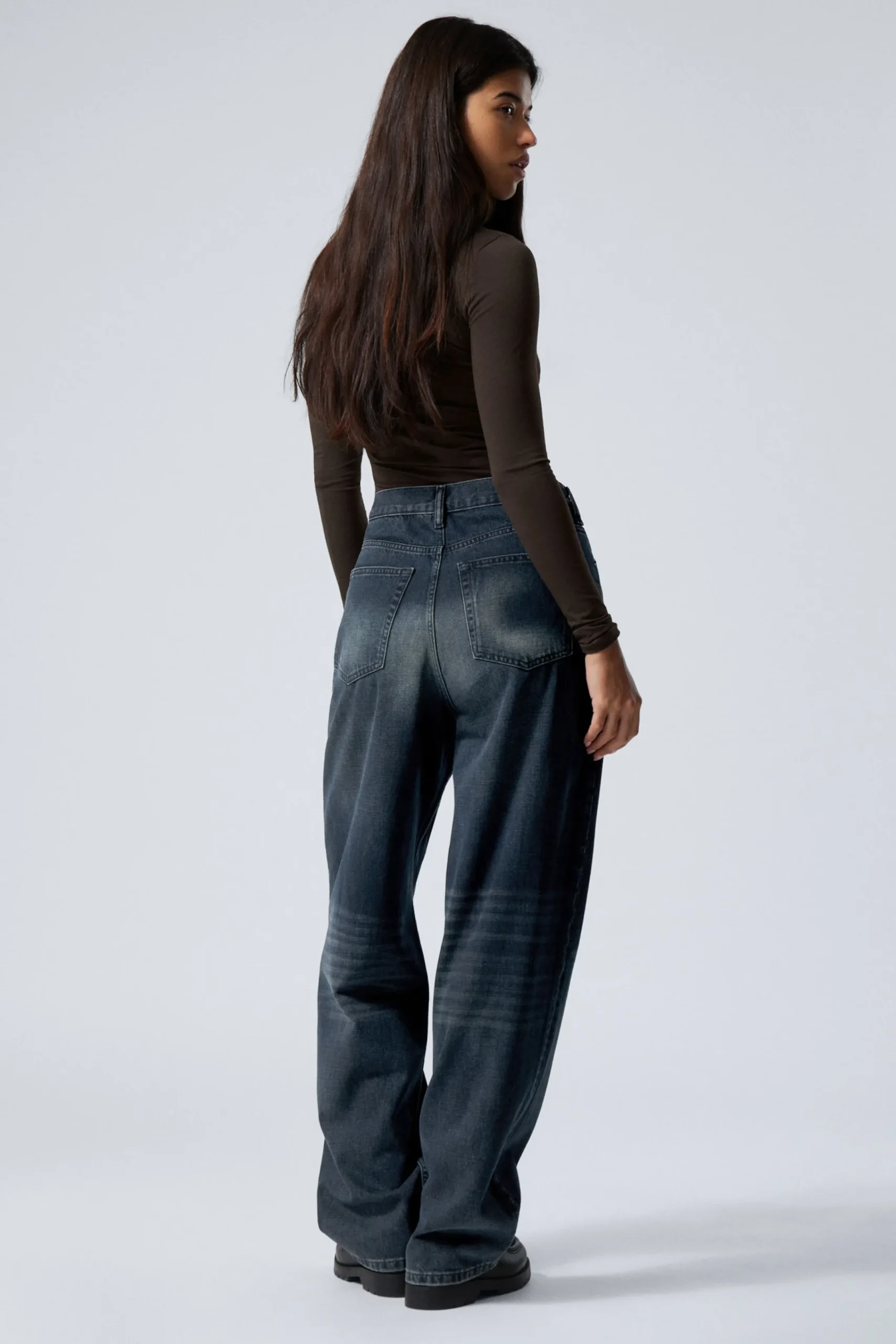 Weekday RAIL MID RISE LOOSE WIDE LEG JEANS>Women Jeans