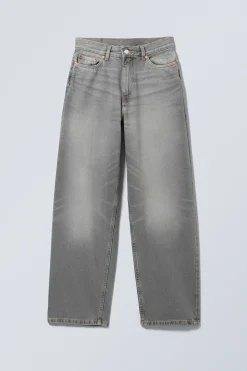 Weekday RAIL MID RISE LOOSE WIDE LEG JEANS><noscript><img width=