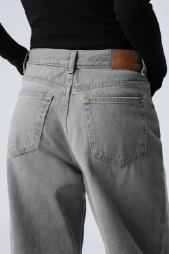 Weekday RAIL MID RISE LOOSE WIDE LEG JEANS><noscript><img width=