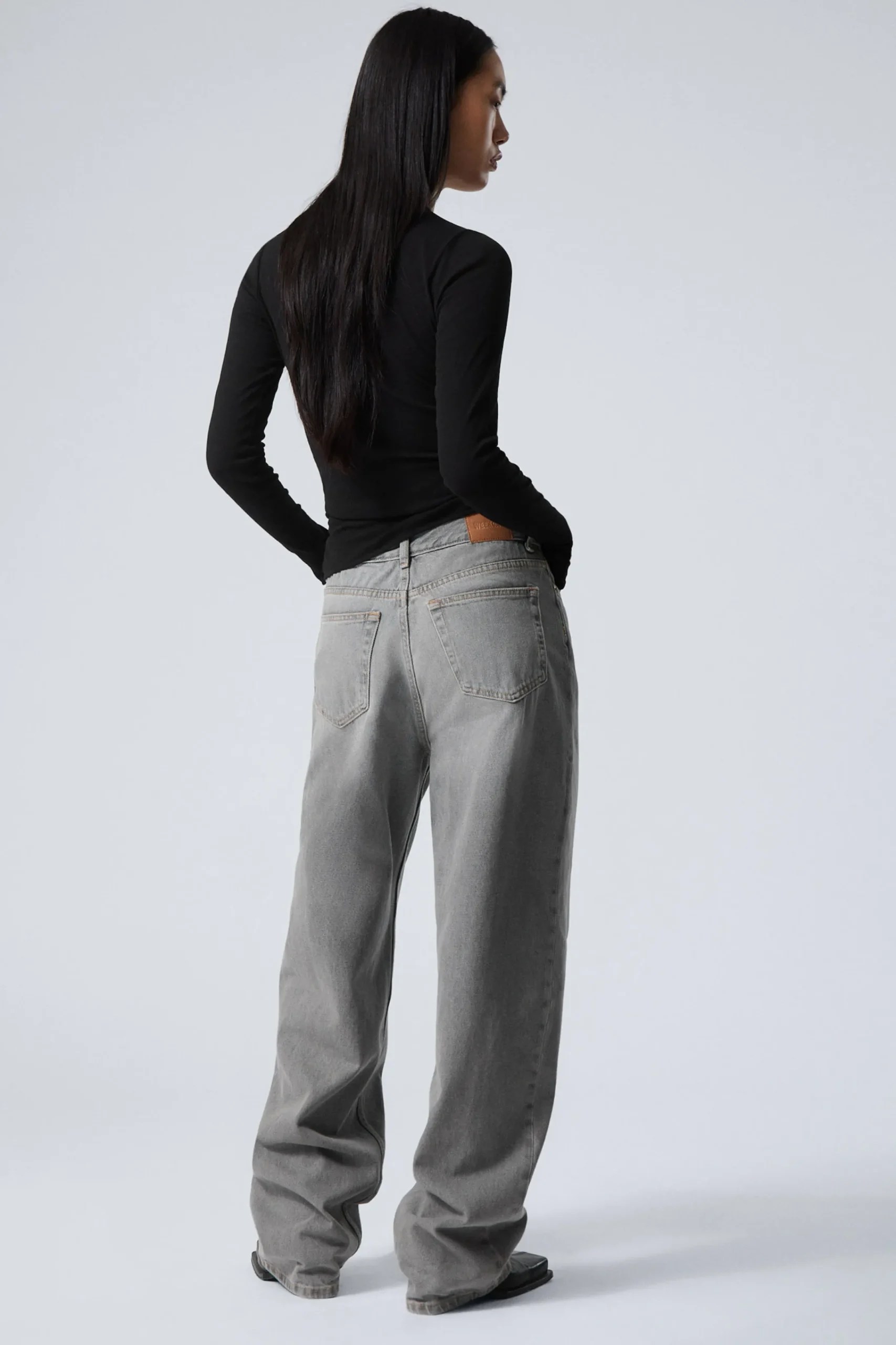 Weekday RAIL MID RISE LOOSE WIDE LEG JEANS>Women Jeans