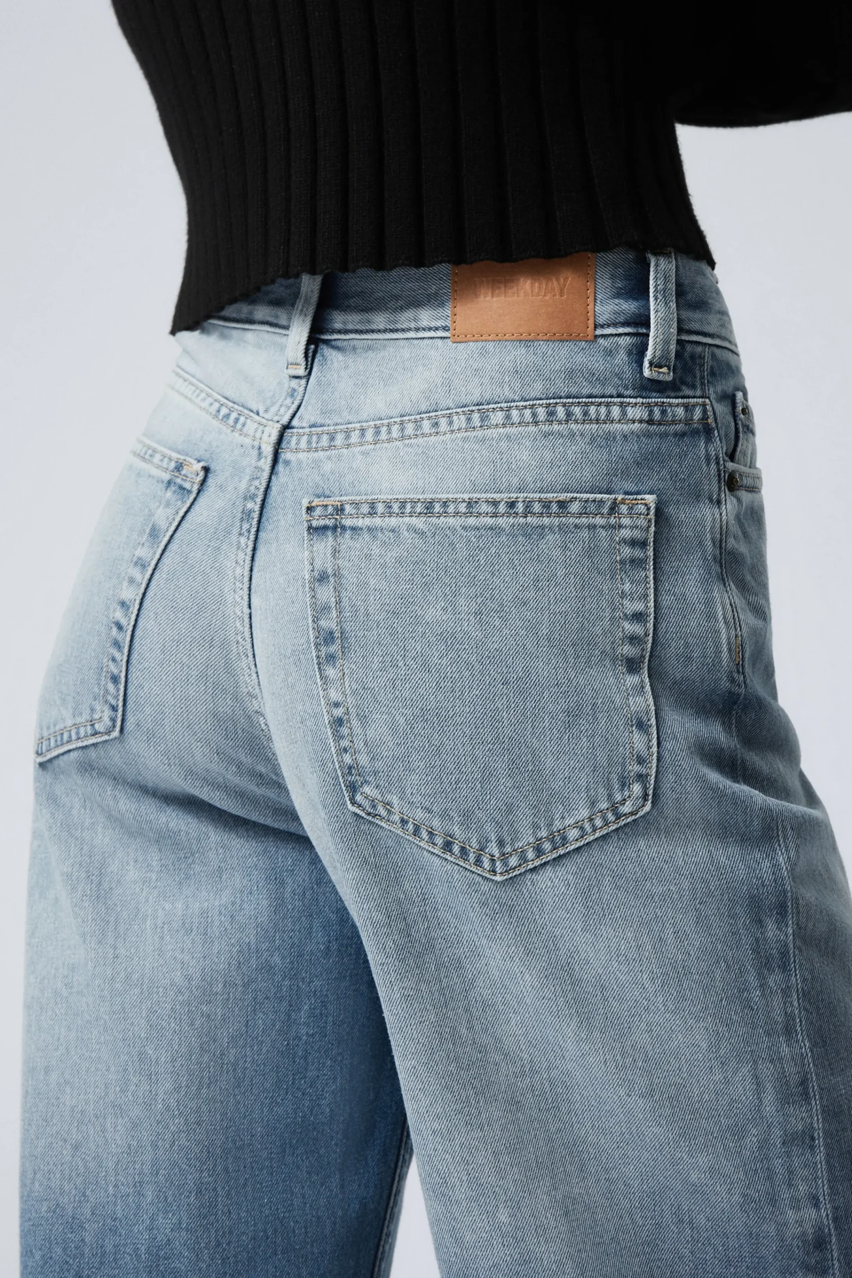 Weekday RAIL MID RISE LOOSE WIDE LEG JEANS>Women Jeans