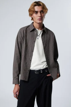 Weekday REGULAR FIT CHECKED COTTON SHIRT> Shirts