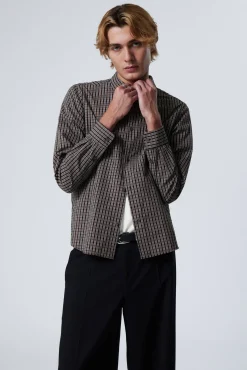 Weekday REGULAR FIT CHECKED COTTON SHIRT> Shirts