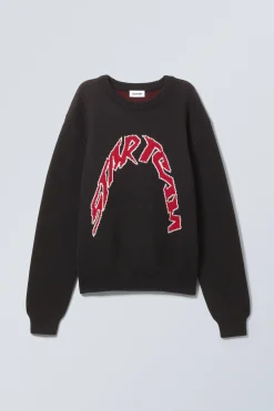 Weekday REGULAR JACQUARD KNITTED GRAPHIC SWEATER><noscript><img width=