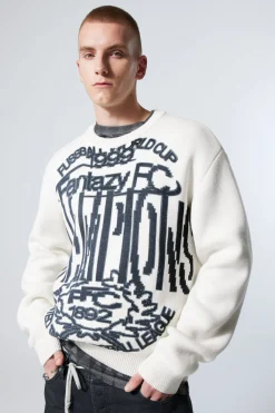 Weekday REGULAR JACQUARD KNITTED GRAPHIC SWEATER> Graphics|Sweatshirts