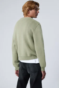 Weekday REGULAR KNITTED COTTON SWEATER><noscript><img width=