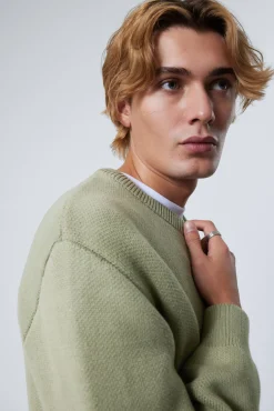 Weekday REGULAR KNITTED COTTON SWEATER><noscript><img width=