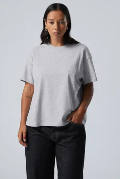 Weekday RELAXED BOXY COTTON T-SHIRT>Women Basics|T-Shirts