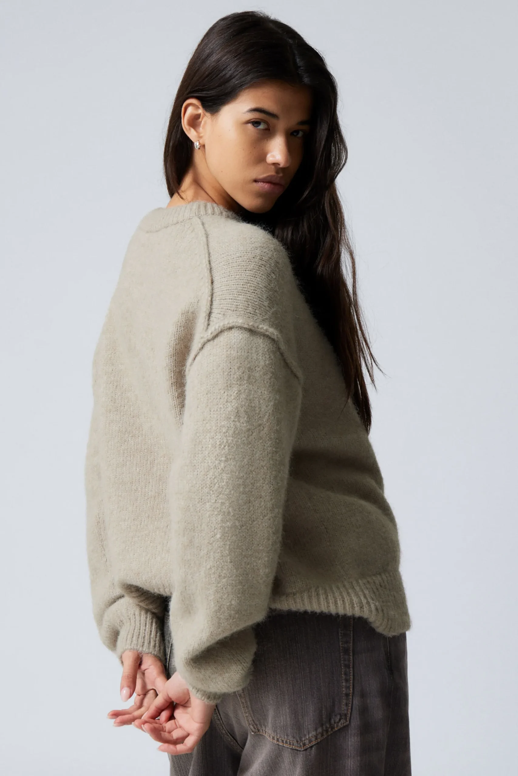 Weekday RELAXED HAIRY KNITTED SWEATER>Women Knitwear