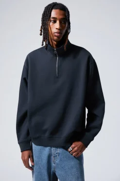 Weekday RELAXED HEAVY HALF ZIP SWEATER> Sweatshirts|Basics