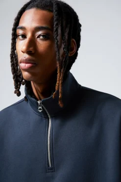 Weekday RELAXED HEAVY HALF ZIP SWEATER> Sweatshirts|Basics