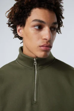 Weekday RELAXED HEAVY HALF ZIP SWEATER> Sweatshirts|Basics