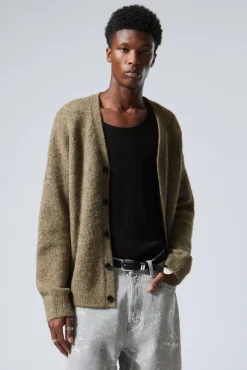 Weekday RELAXED KNITTED WOOL-BLEND CARDIGAN> Knitwear