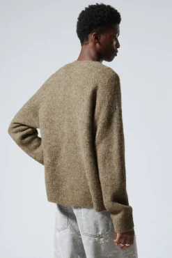 Weekday RELAXED KNITTED WOOL-BLEND CARDIGAN><noscript><img width=