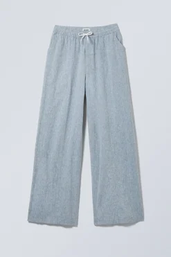 Weekday RELAXED LINEN BLEND TROUSERS> Trousers