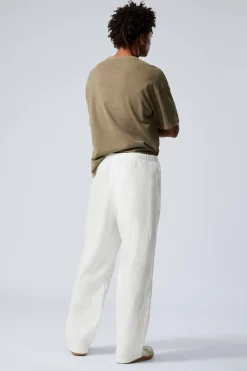 Weekday RELAXED LINEN TROUSERS><noscript><img width=