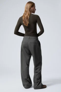 Weekday RELAXED PLEATED SUITING TROUSERS><noscript><img width=