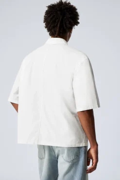 Weekday RELAXED SHORT SLEEVE COTTON SHIRT><noscript><img width=