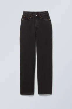 Weekday RESOLUTE CURVE HIGH WAISTED REGULAR STRAIGHT JEANS><noscript><img width=