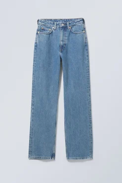Weekday ROWE SUPER HIGH WAISTED REGULAR STRAIGHT LEG JEANS><noscript><img width=