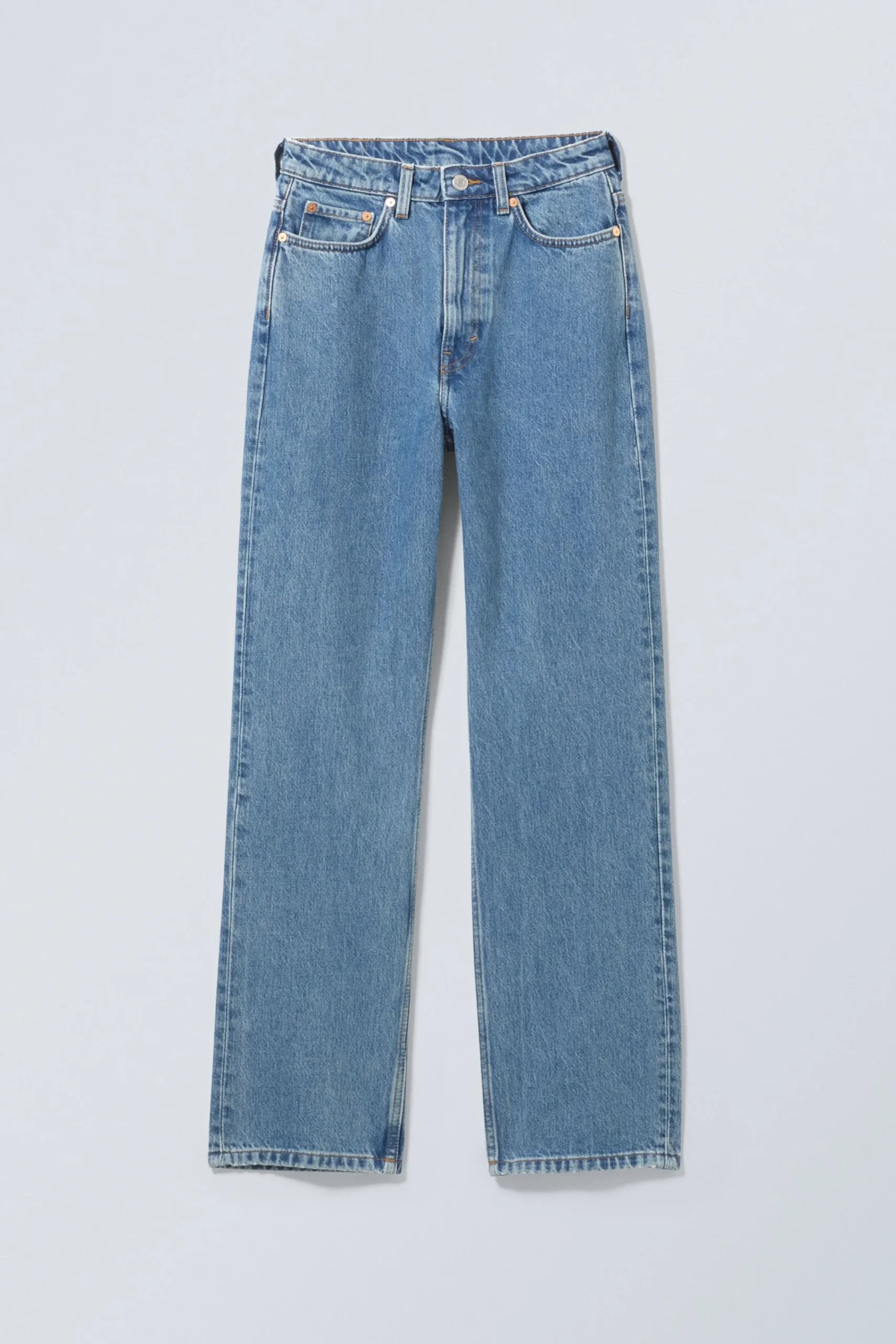 Weekday ROWE SUPER HIGH WAISTED REGULAR STRAIGHT LEG JEANS>Women Jeans