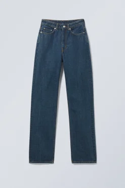 Weekday ROWE SUPER HIGH WAISTED REGULAR STRAIGHT LEG JEANS><noscript><img width=