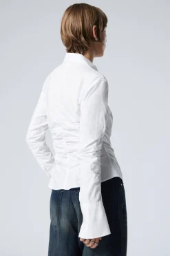 Weekday RUCHED POPLIN SHIRT><noscript><img width=