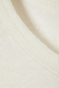 Weekday SHEER FITTED LINEN BLEND T-SHIRT>Women T-Shirts|Tops