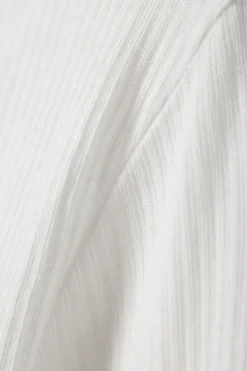 Weekday SHEER RIB LONG SLEEVE TOP>Women Basics