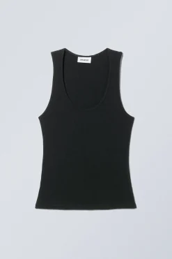 Weekday SHEER RIB TANK TOP>Women Basics|Tops