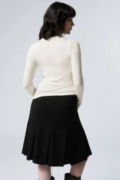 Weekday SHEER RIBBED LONG SLEEVE TOP><noscript><img width=