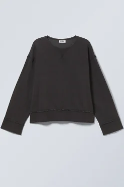Weekday SHORT DISTRESSED SWEATSHIRT><noscript><img width=