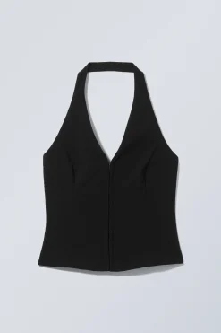Weekday SHORT HALTERNECK TOP><noscript><img width=