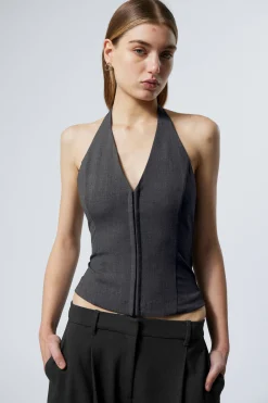 Weekday SHORT HALTERNECK TOP>Women Dresses|Tops