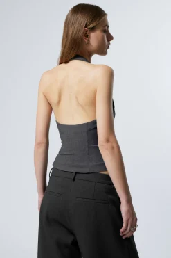 Weekday SHORT HALTERNECK TOP><noscript><img width=