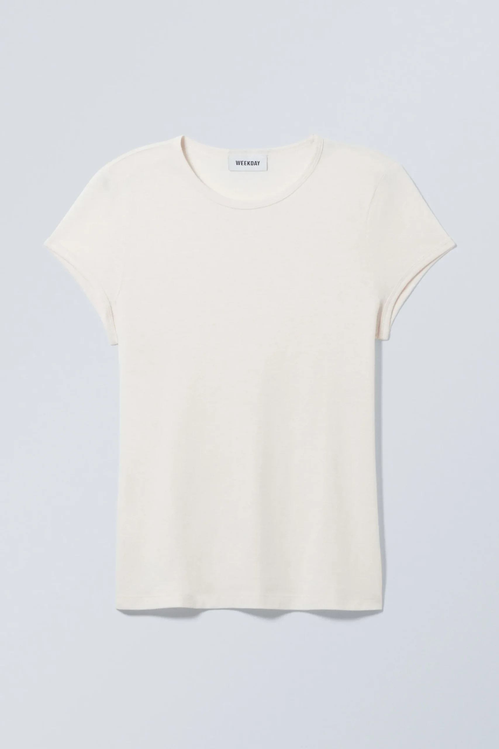 Weekday SHORT SLEEVE FITTED T-SHIRT>Women Basics|T-Shirts