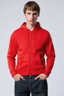 Weekday SHRUNKEN ZIP HOODIE> Hoodies