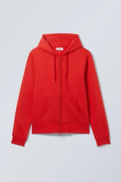 Weekday SHRUNKEN ZIP HOODIE><noscript><img width=
