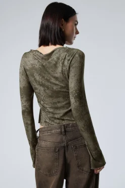 Weekday SIDE TIE TOP><noscript><img width=