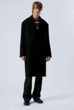 Weekday SINGLE BREASTED WOOL-BLEND COAT><noscript><img width=