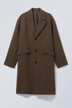Weekday SINGLE BREASTED WOOL-BLEND COAT><noscript><img width=