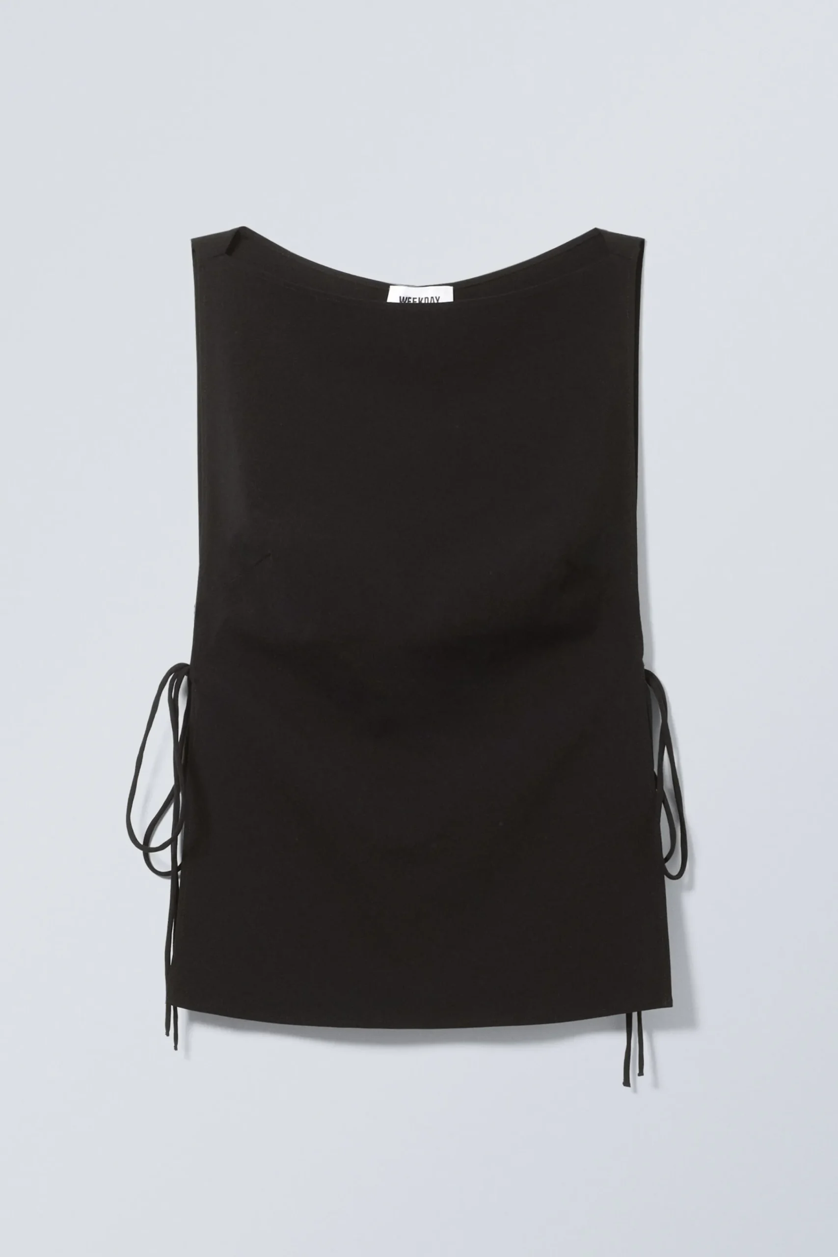 Weekday SLEEVELESS BOAT-NECK TIE TOP>Women Tops