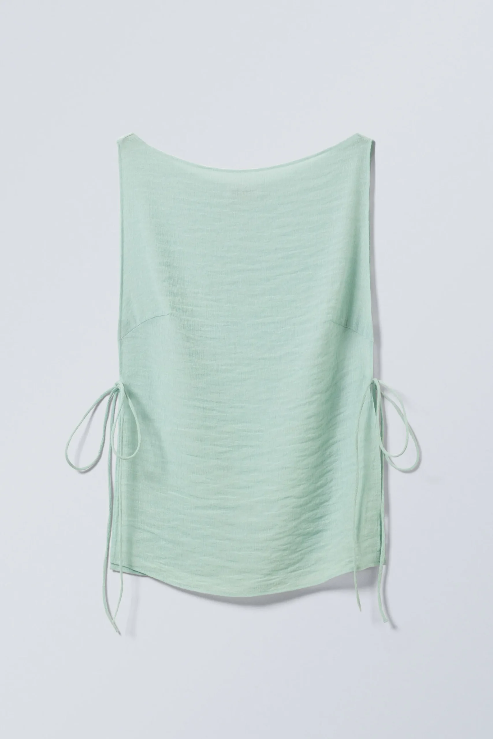 Weekday SLEEVELESS BOAT-NECK TIE TOP>Women Tops