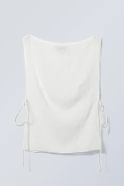 Weekday SLEEVELESS BOAT-NECK TIE TOP><noscript><img width=