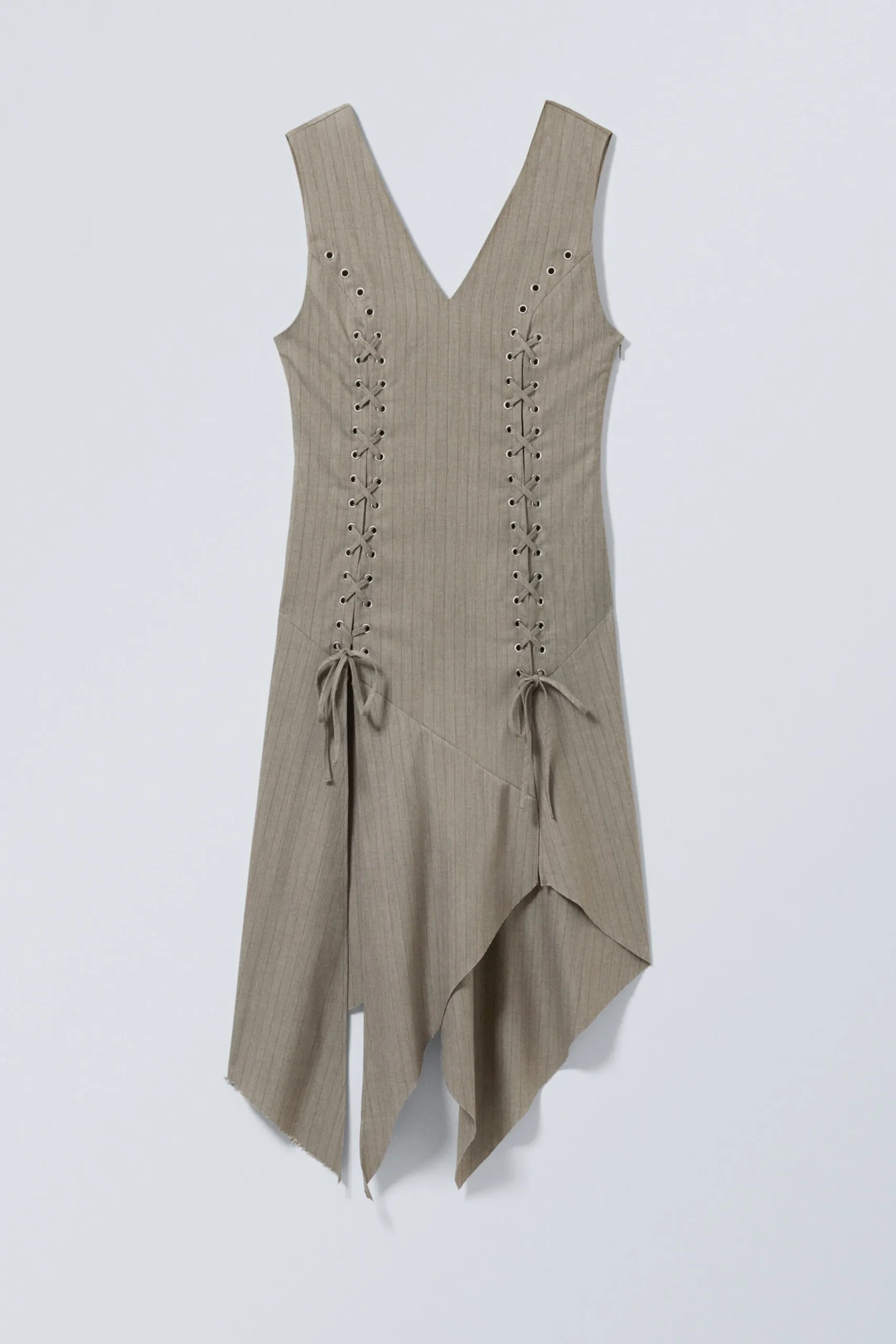 Weekday SLEEVELESS LACING MIDI DRESS>Women Dresses