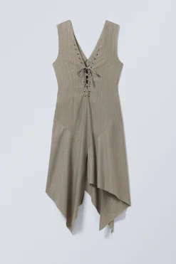 Weekday SLEEVELESS LACING MIDI DRESS><noscript><img width=