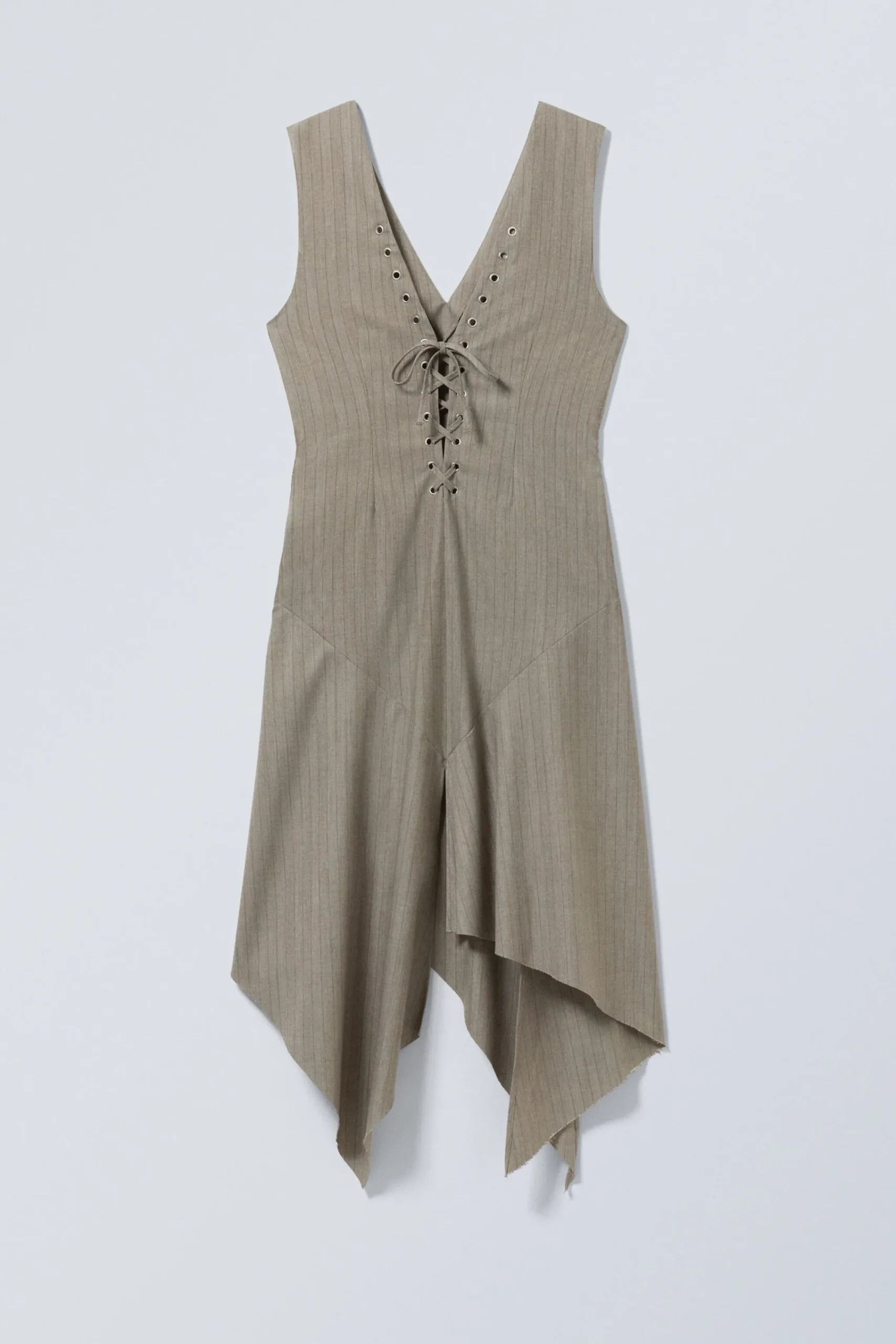 Weekday SLEEVELESS LACING MIDI DRESS>Women Dresses