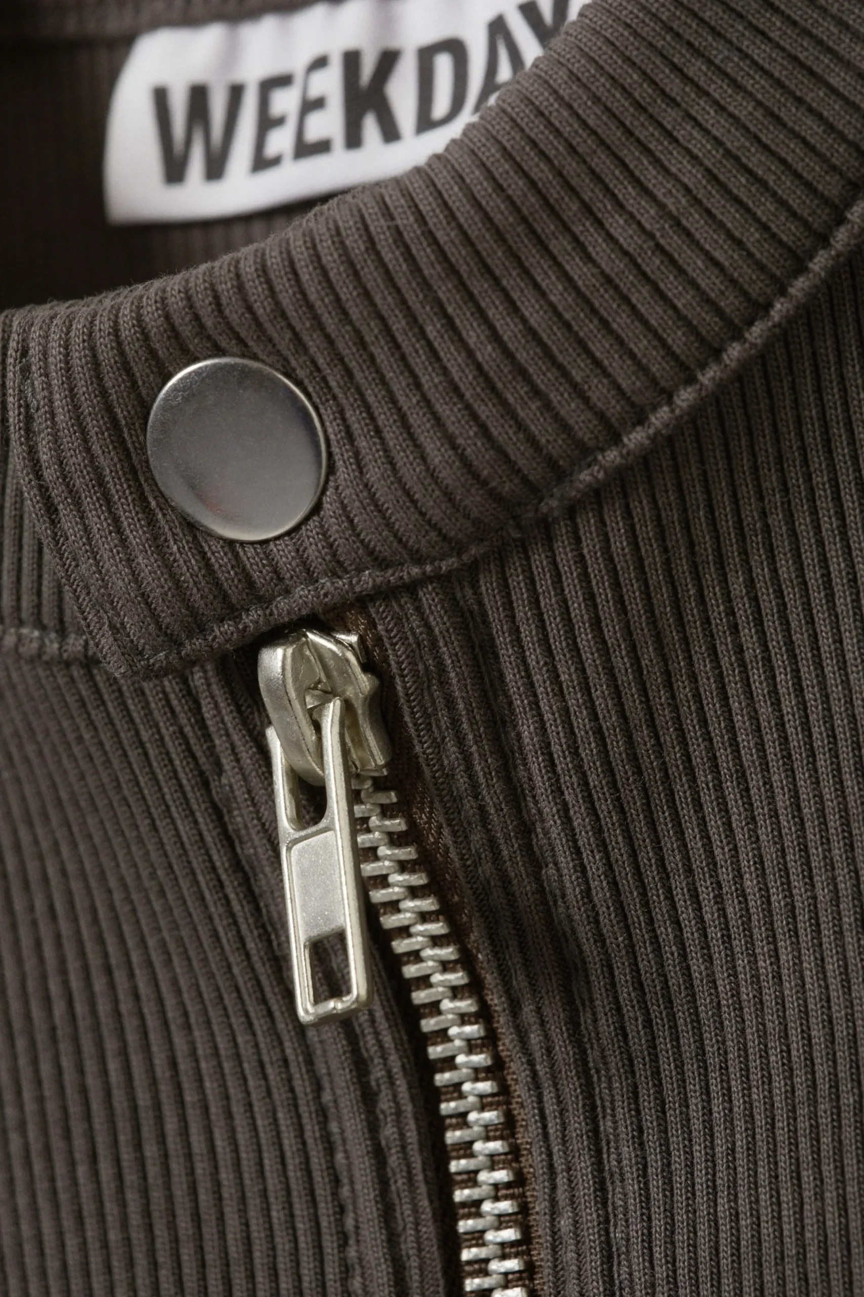 Weekday SLEEVELESS RIBBED ZIP-TOP>Women Tops