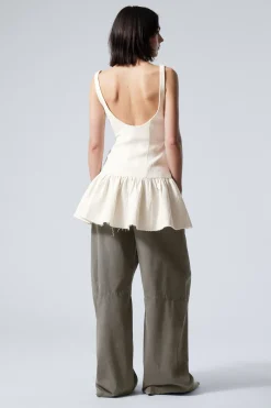 Weekday SLEEVELESS TWILL MINI DRESS><noscript><img width=