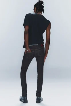 Weekday SLEEZE LOW WAIST SKINNY JEANS><noscript><img width=